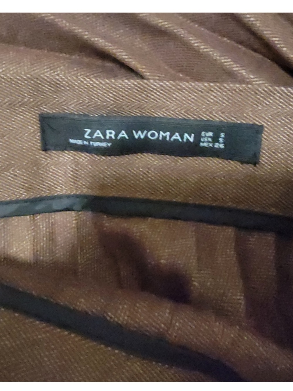 Zara Chocolate Brown A-Line Pleated Skirt - Picture 5 of 5